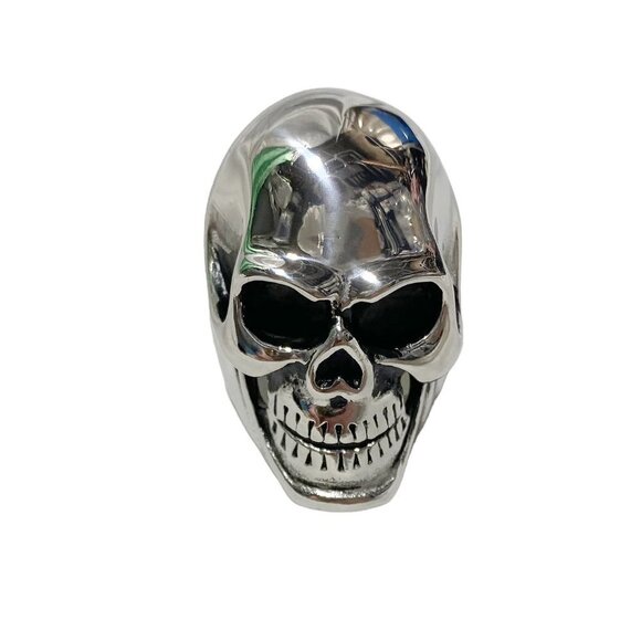 Stainless Steel Full Skull Ring - Picture 5 of 7